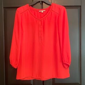 Red Skies are‎ Blue Scalloped Neck Blouse